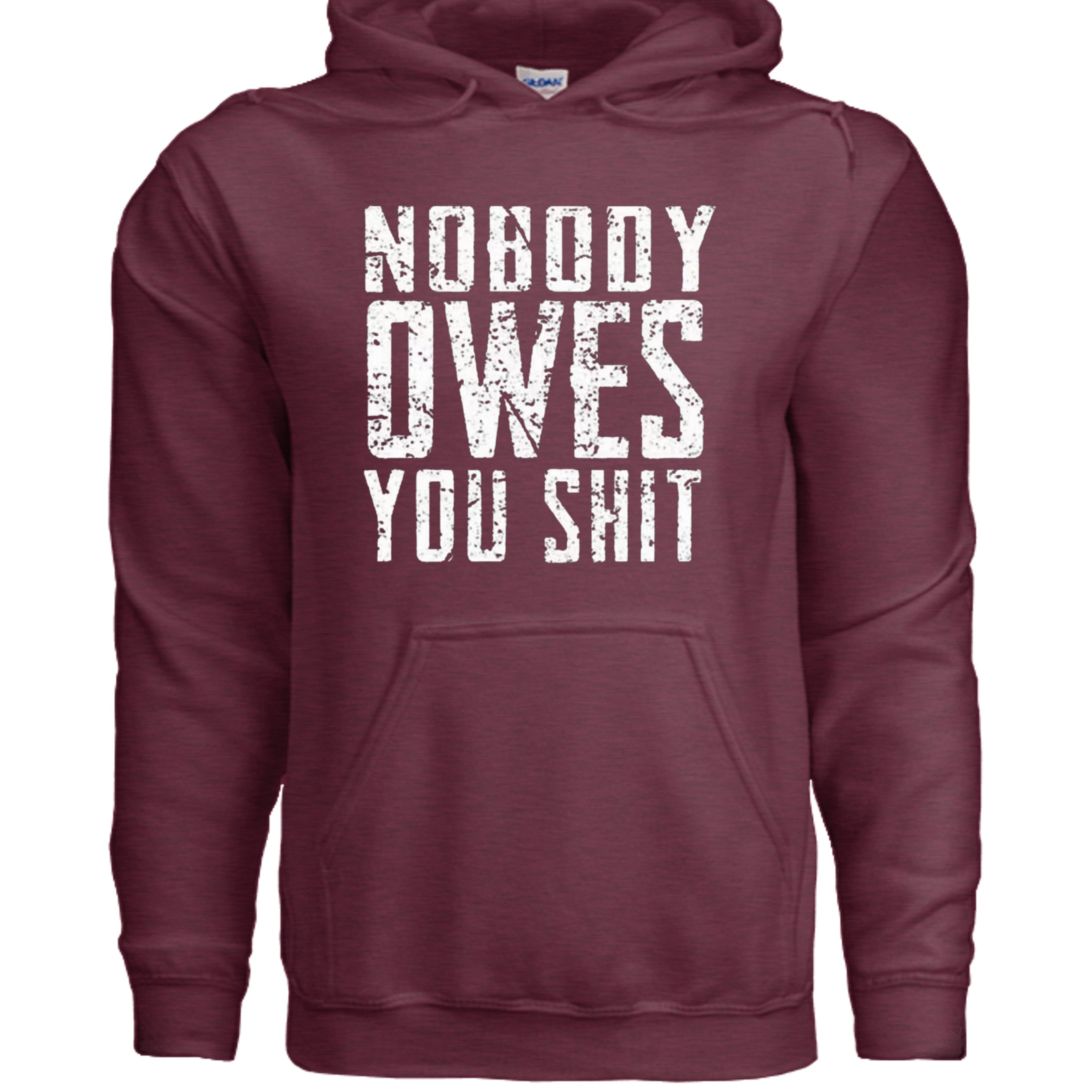 Heather Sport Dark Maroon - G185 - FRONT