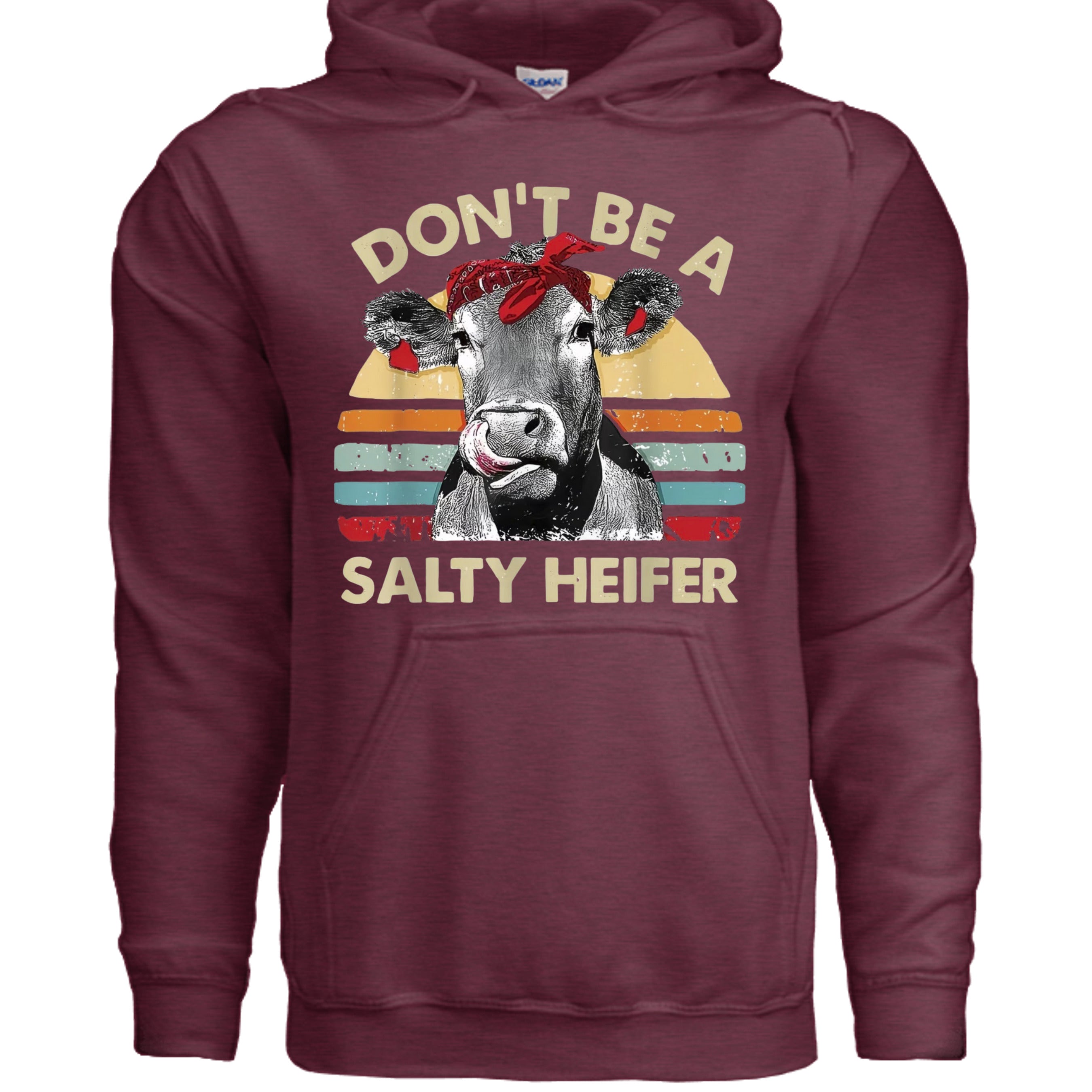 Heather Sport Dark Maroon - G185 - FRONT