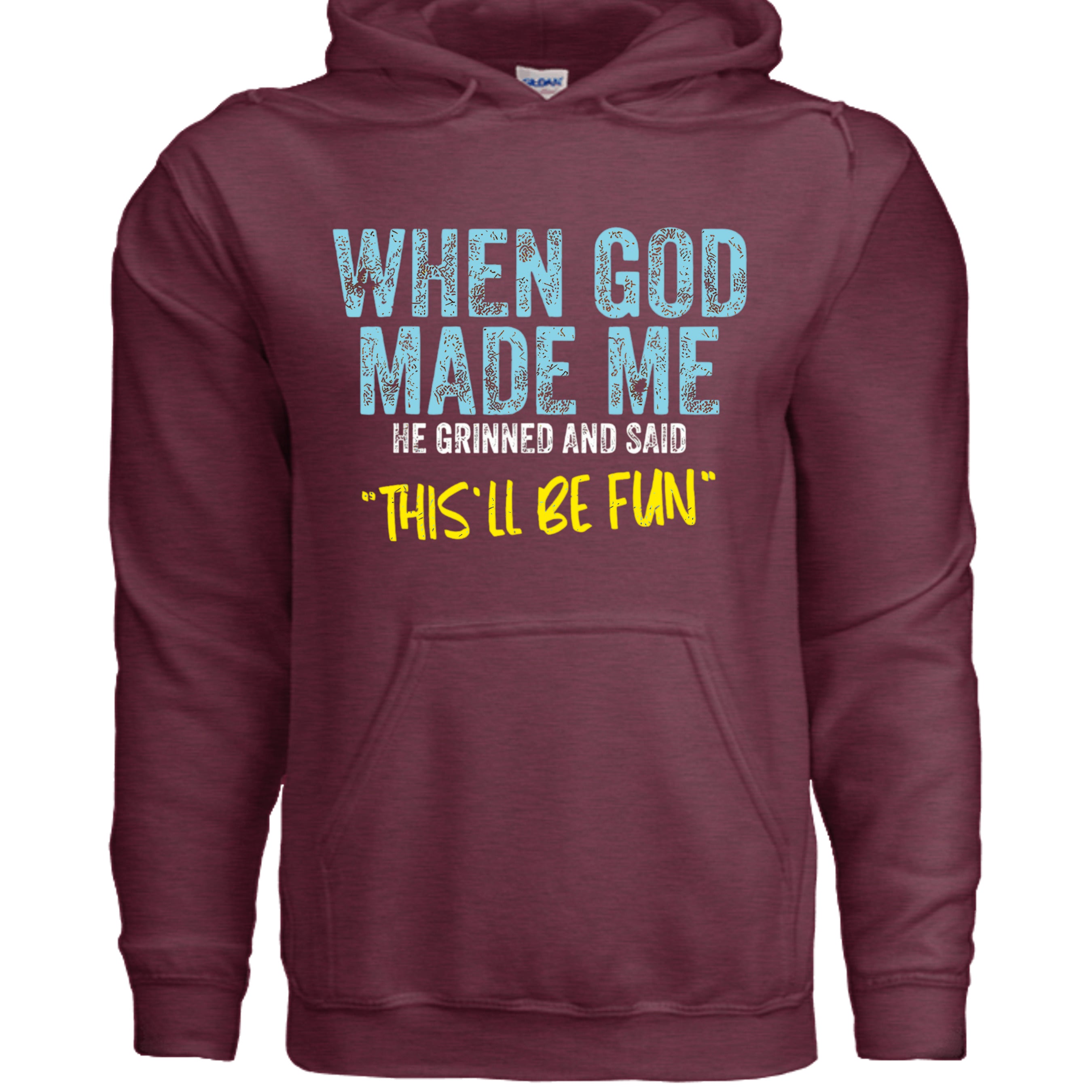 Heather Sport Dark Maroon - G185 - FRONT