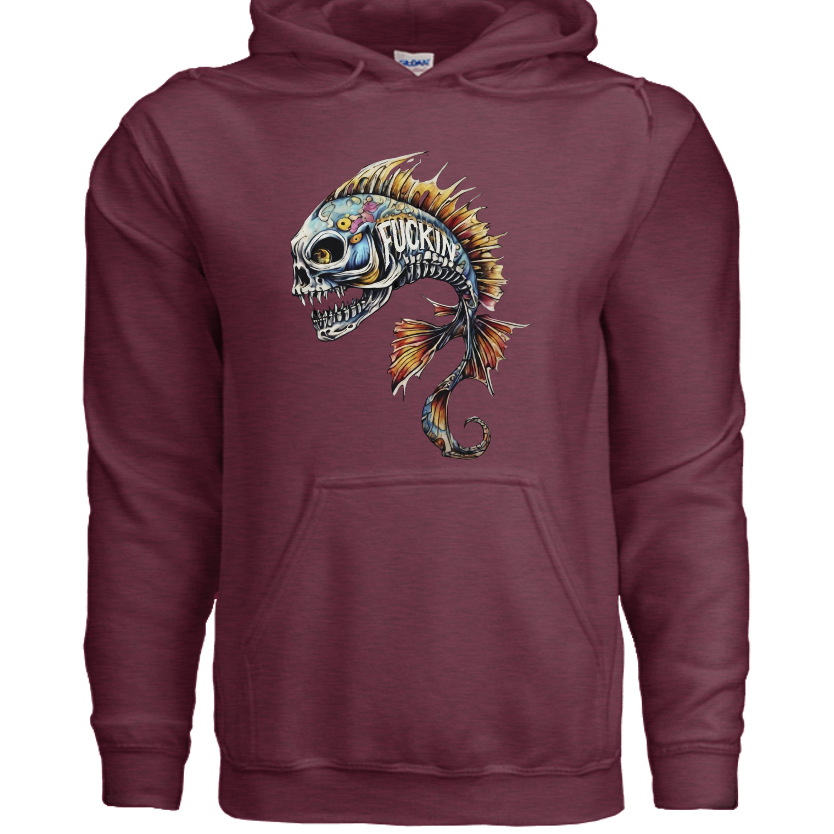 Heather Sport Dark Maroon - G185 - FRONT