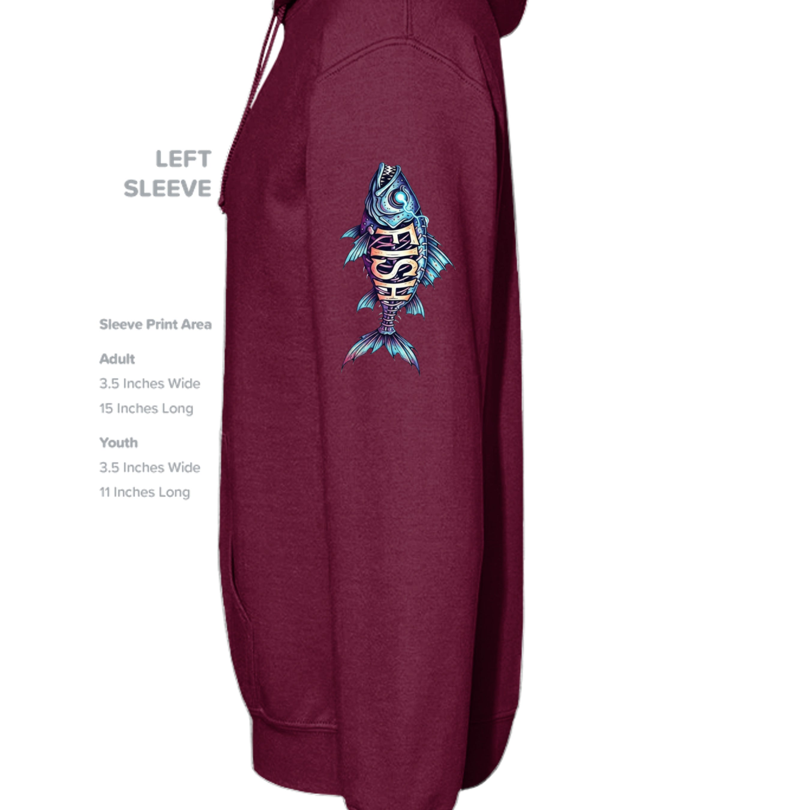 MAROON - G185 - SLEEVE_LEFT