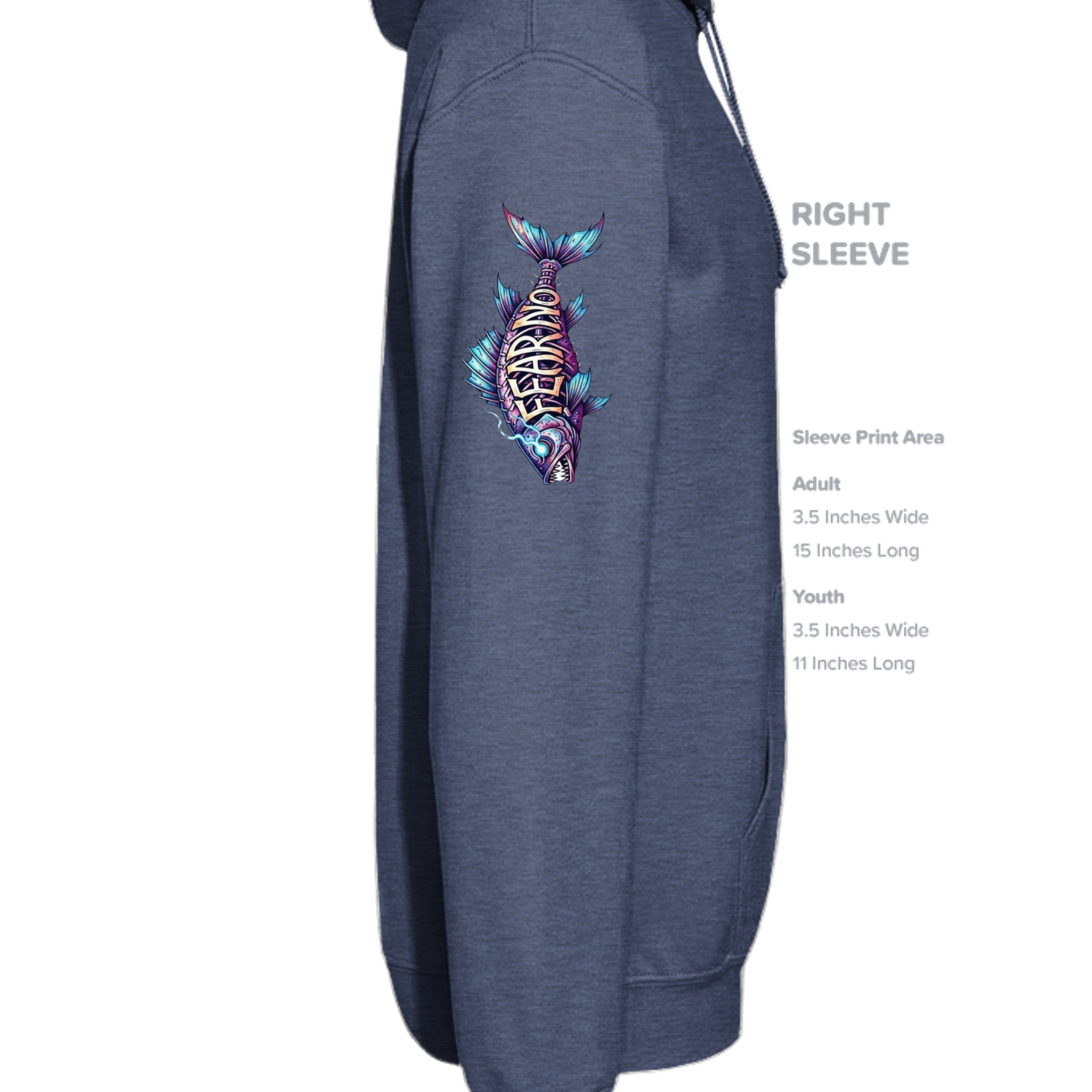 Heather Sport Dark Navy - G185 - SLEEVE_RIGHT