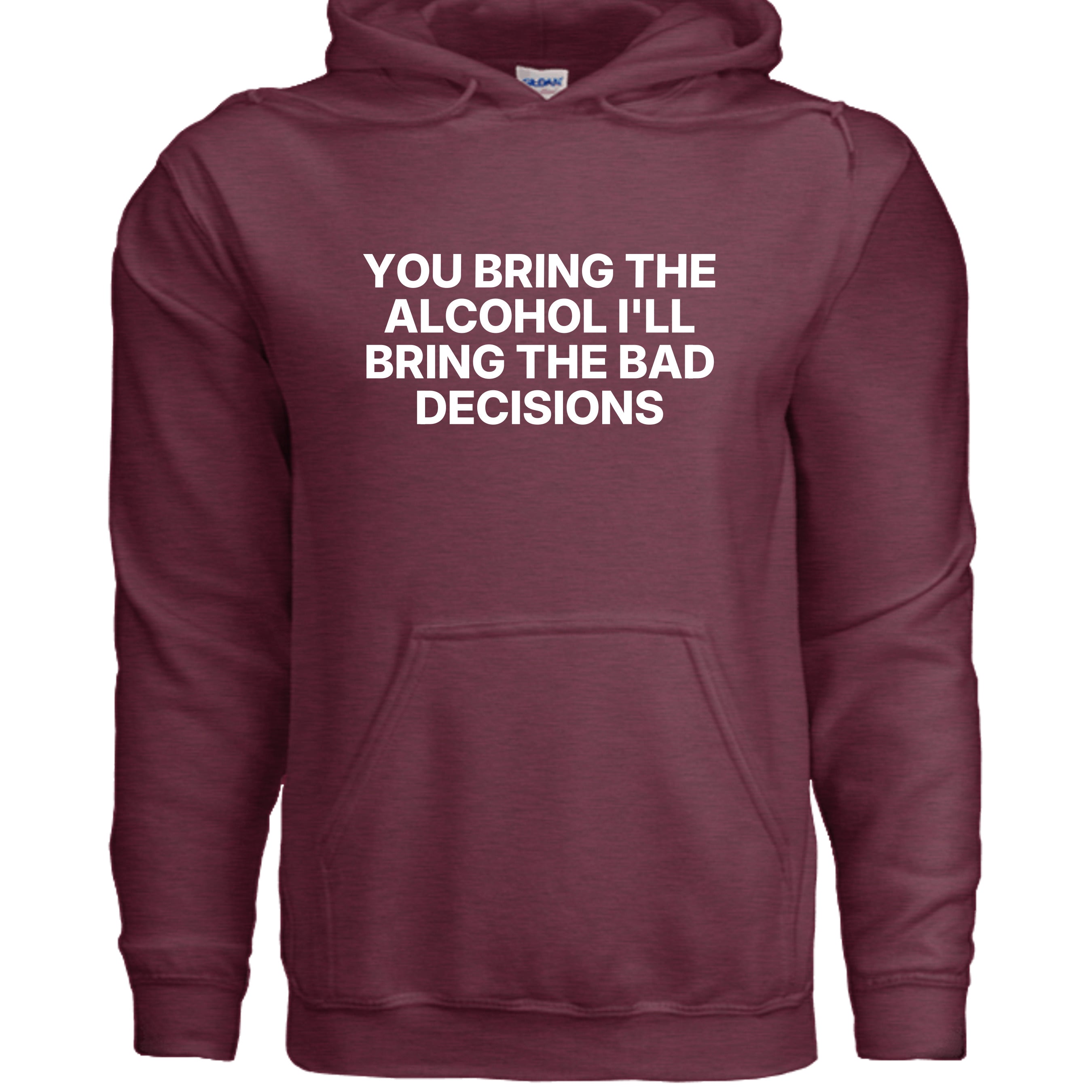 Heather Sport Dark Maroon - G185 - FRONT