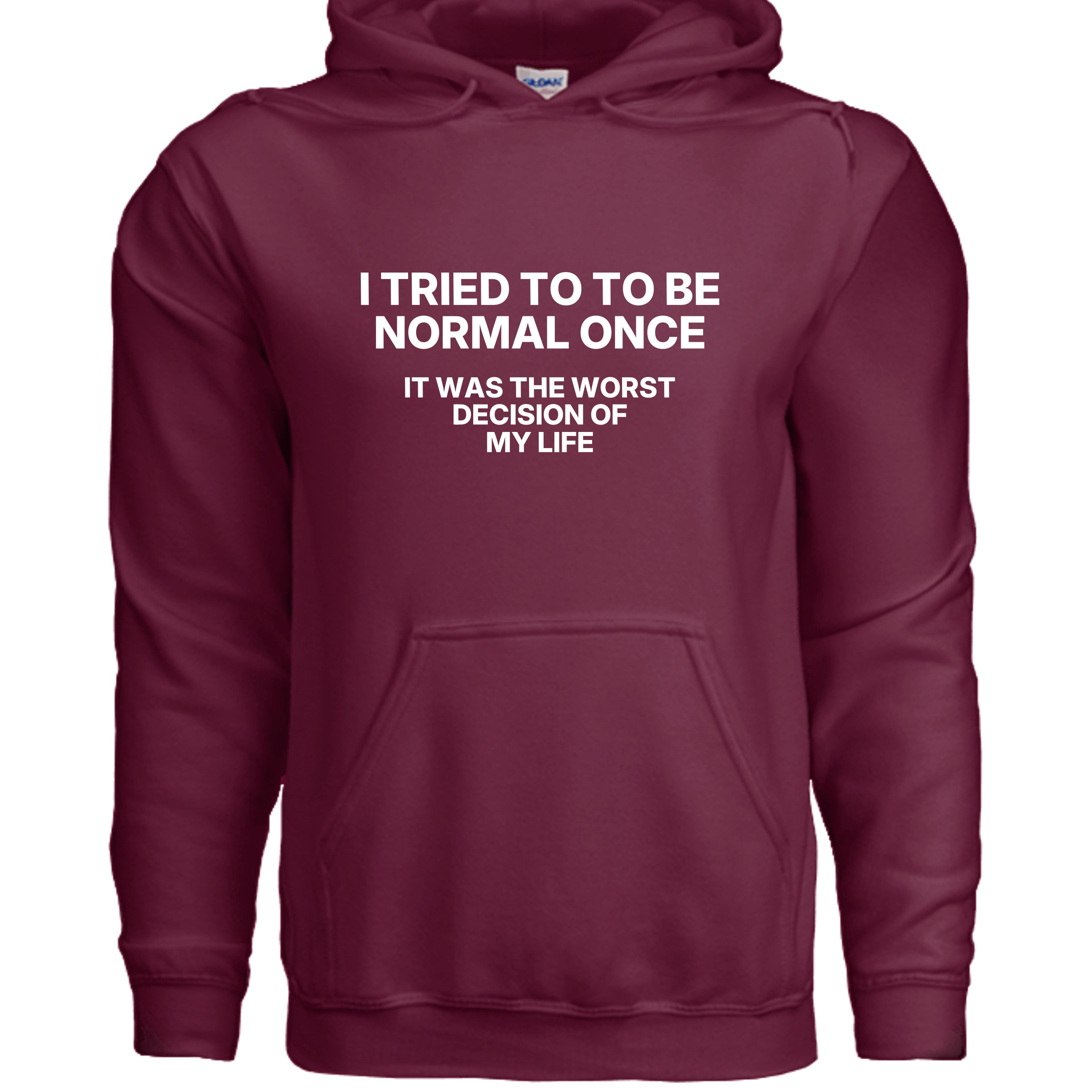 MAROON - G185 - FRONT