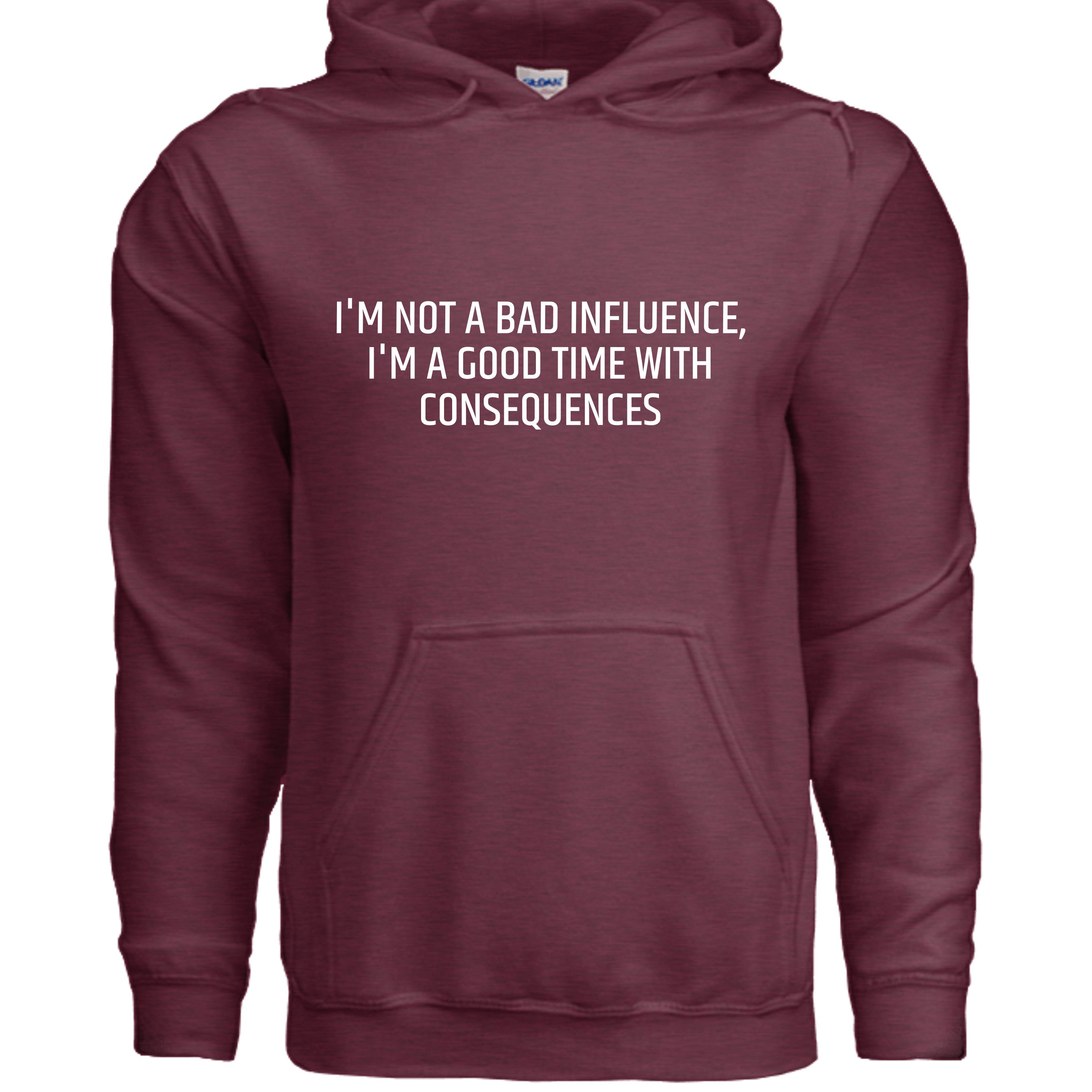 Heather Sport Dark Maroon - G185 - FRONT
