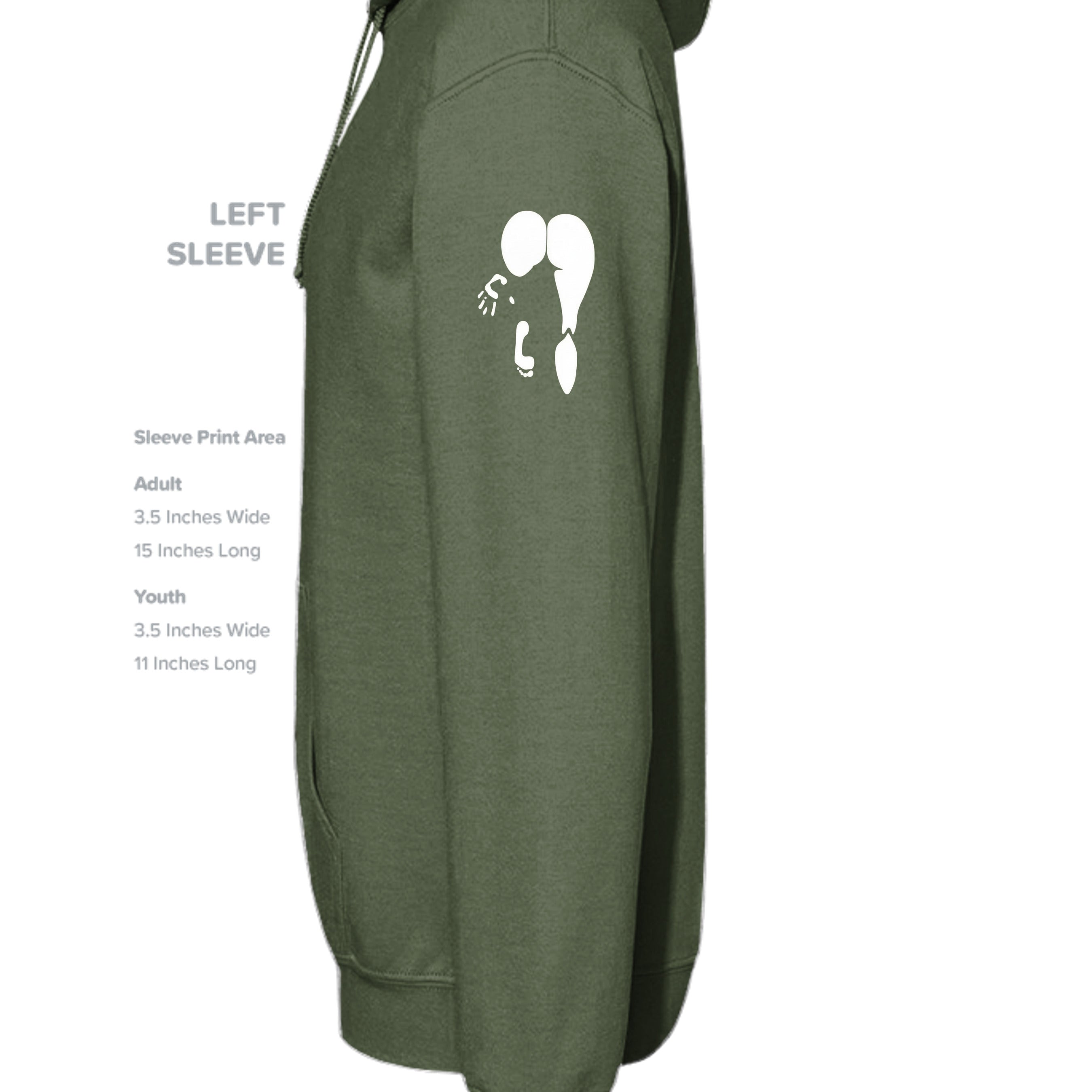 MILITARY GREEN - G185 - SLEEVE_LEFT