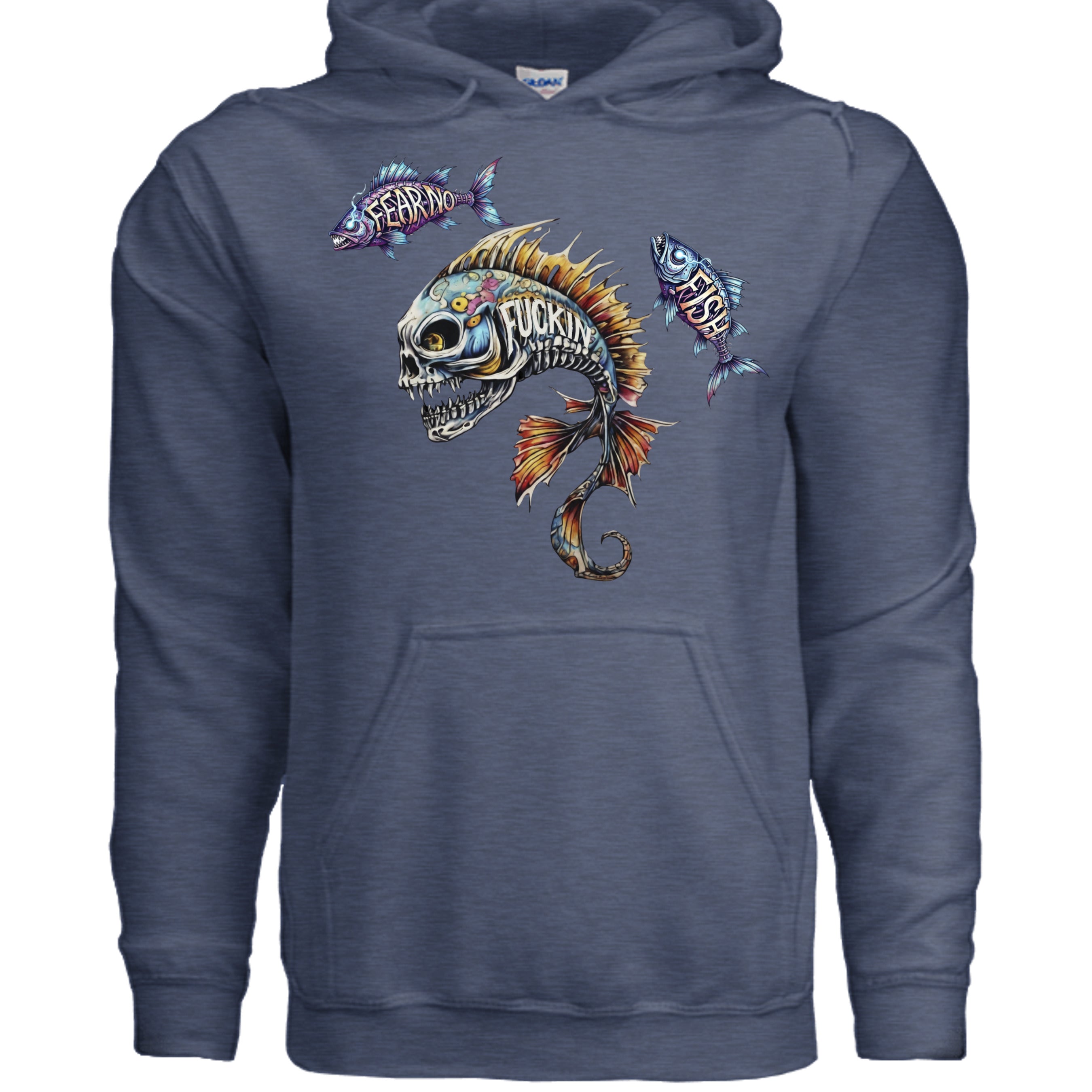 Heather Sport Dark Navy - G185 - FRONT