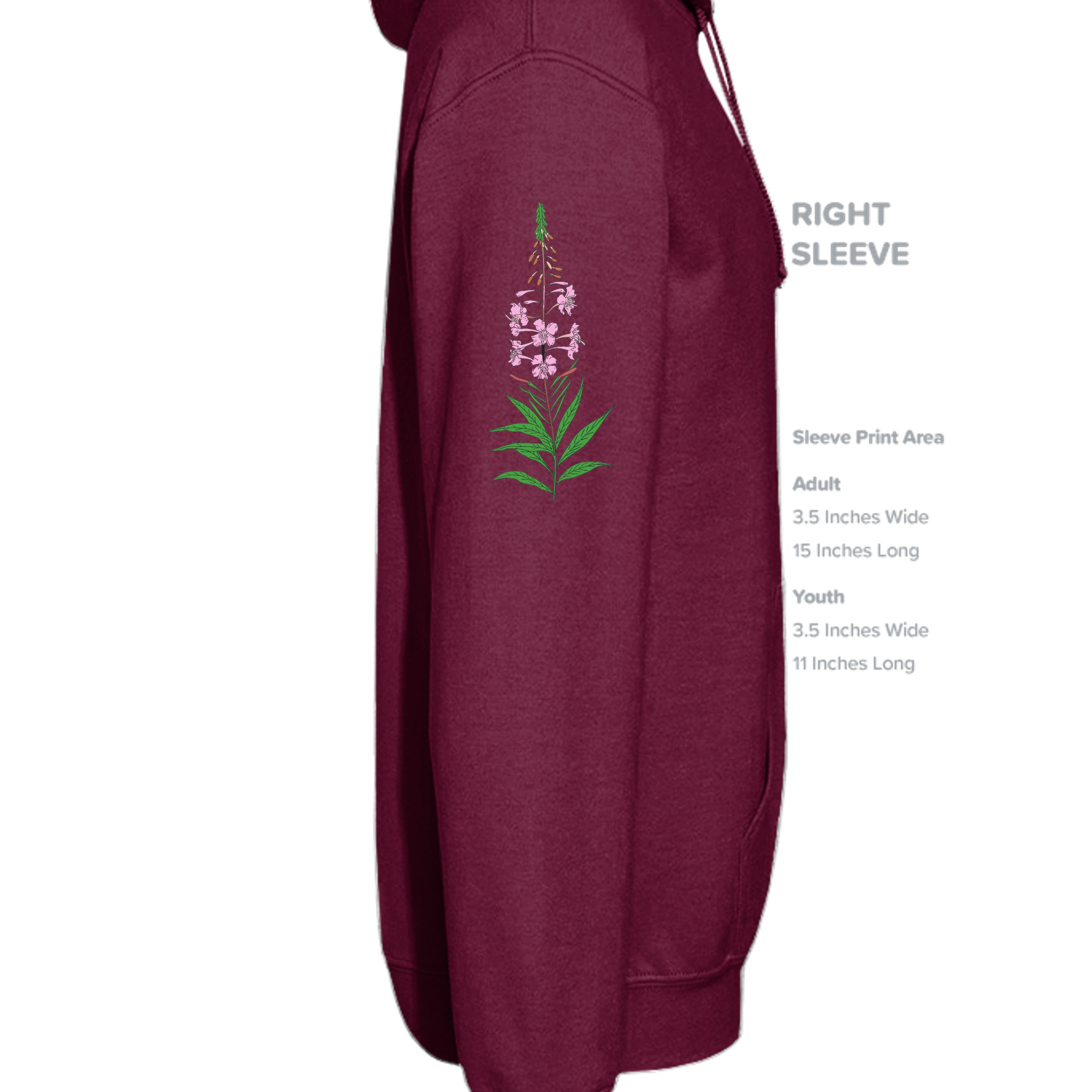 MAROON - G185 - SLEEVE_RIGHT