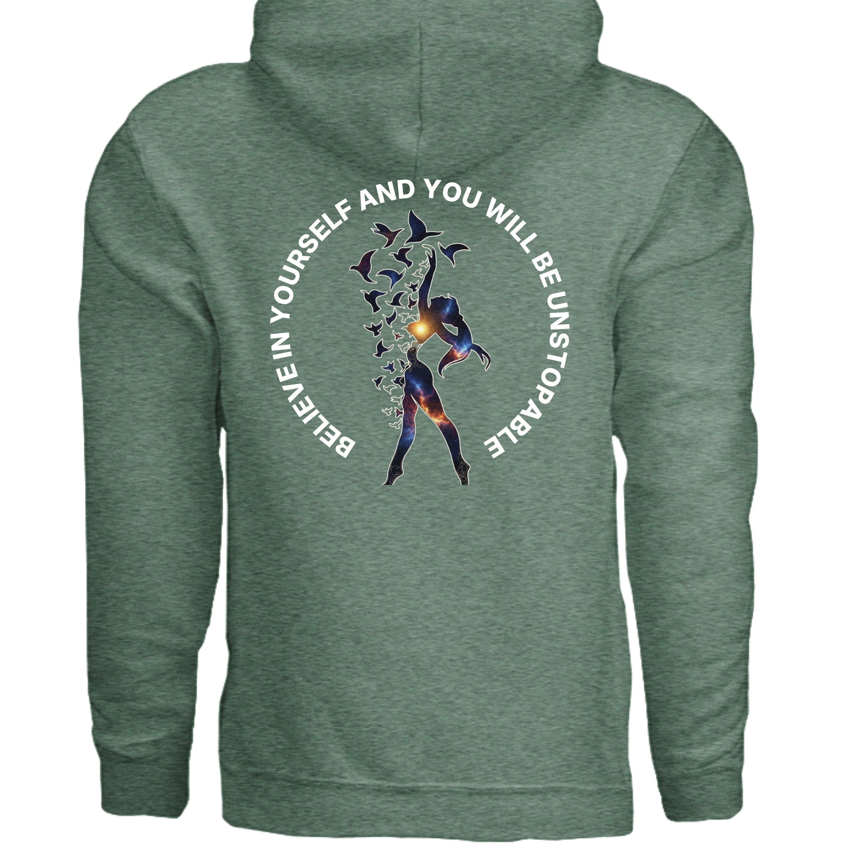 Heather Sport Dark Green - G185 - BACK