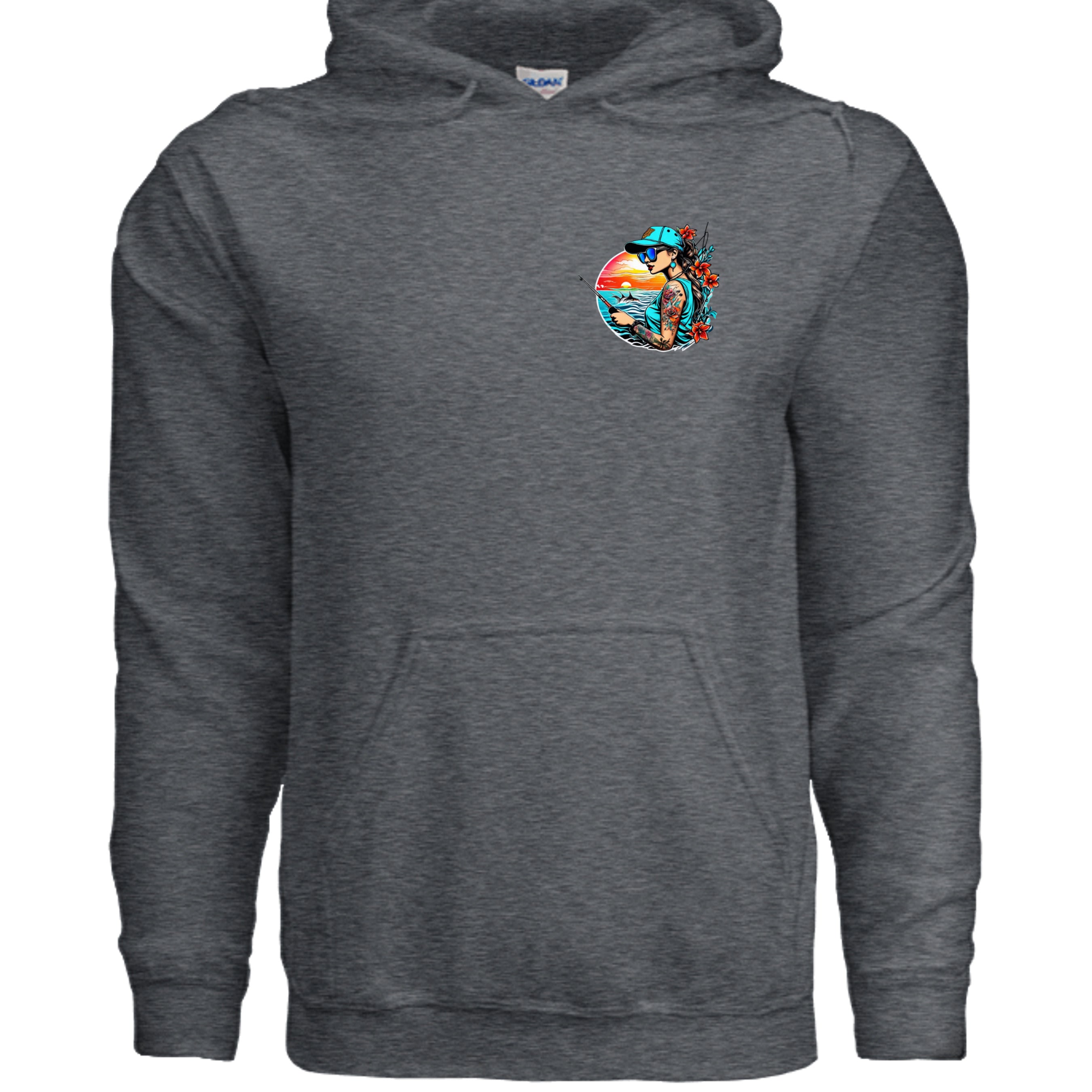 DARK HEATHER - G185 - FRONT