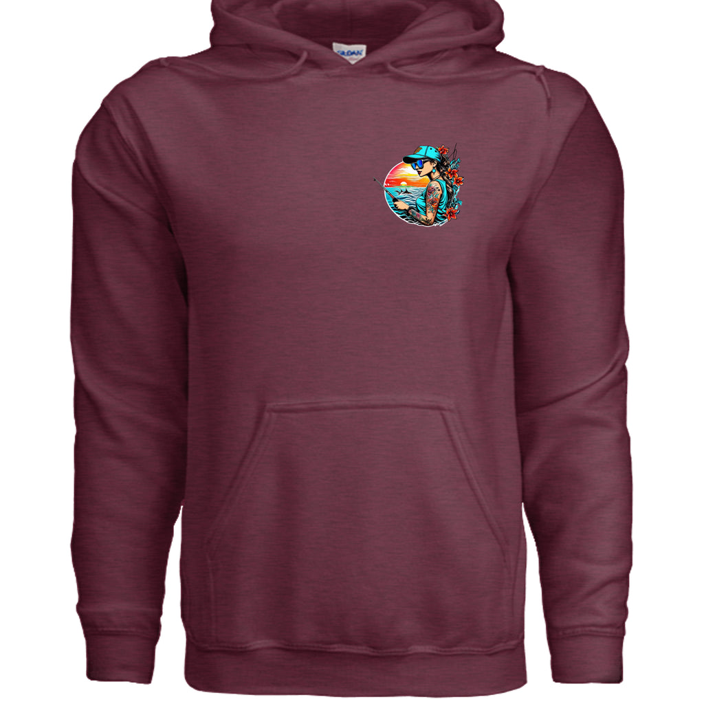 Heather Sport Dark Maroon - G185 - FRONT