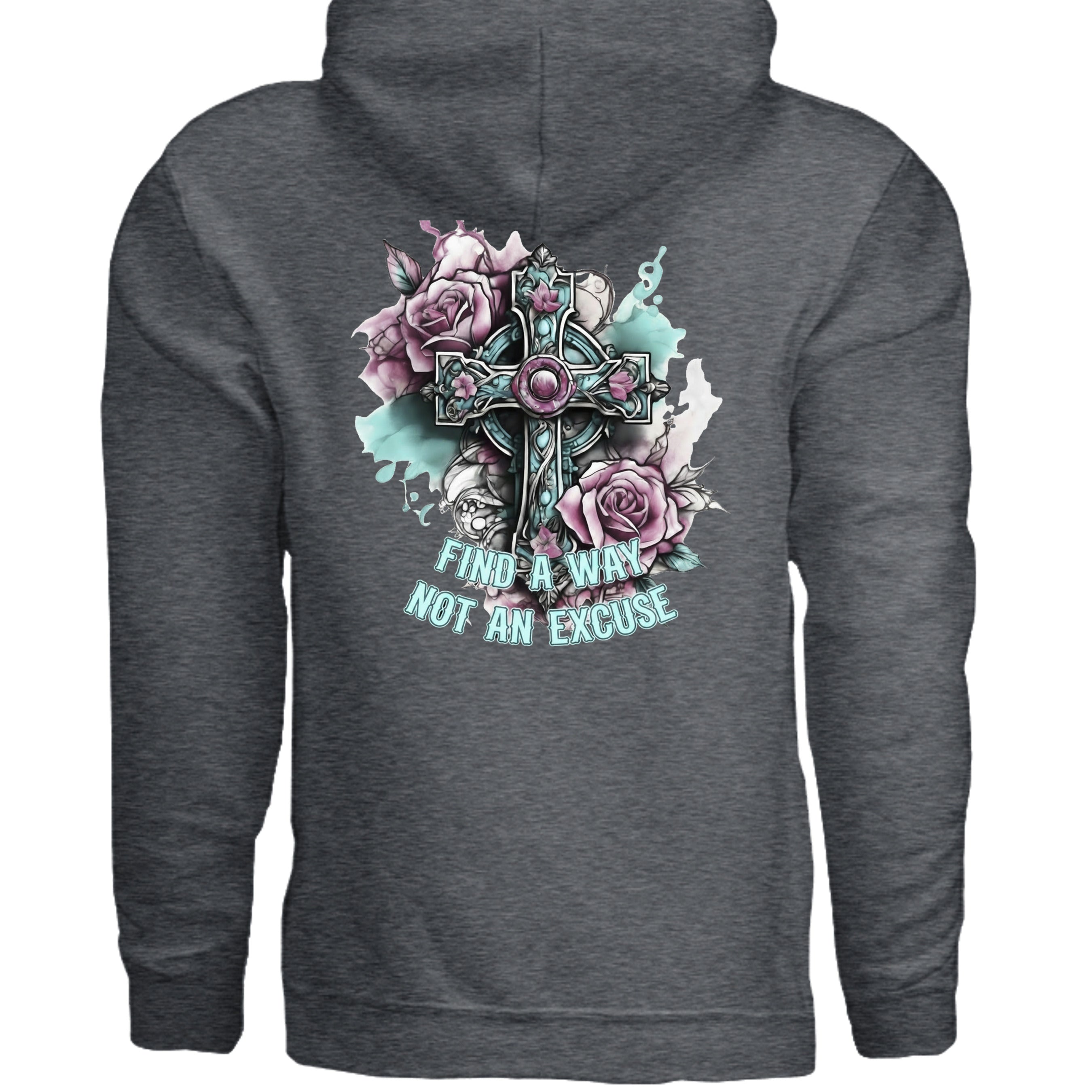 DARK HEATHER - G185 - BACK