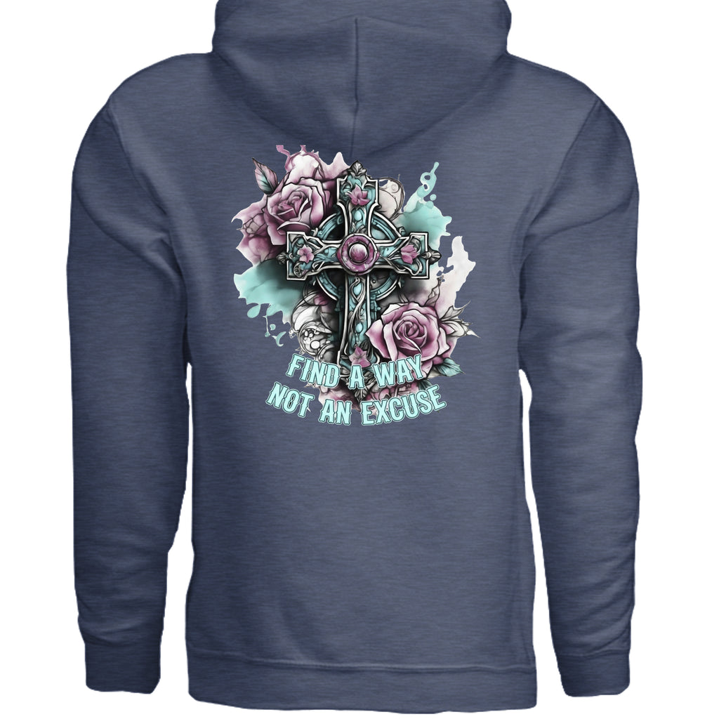 Heather Sport Dark Navy - G185 - BACK