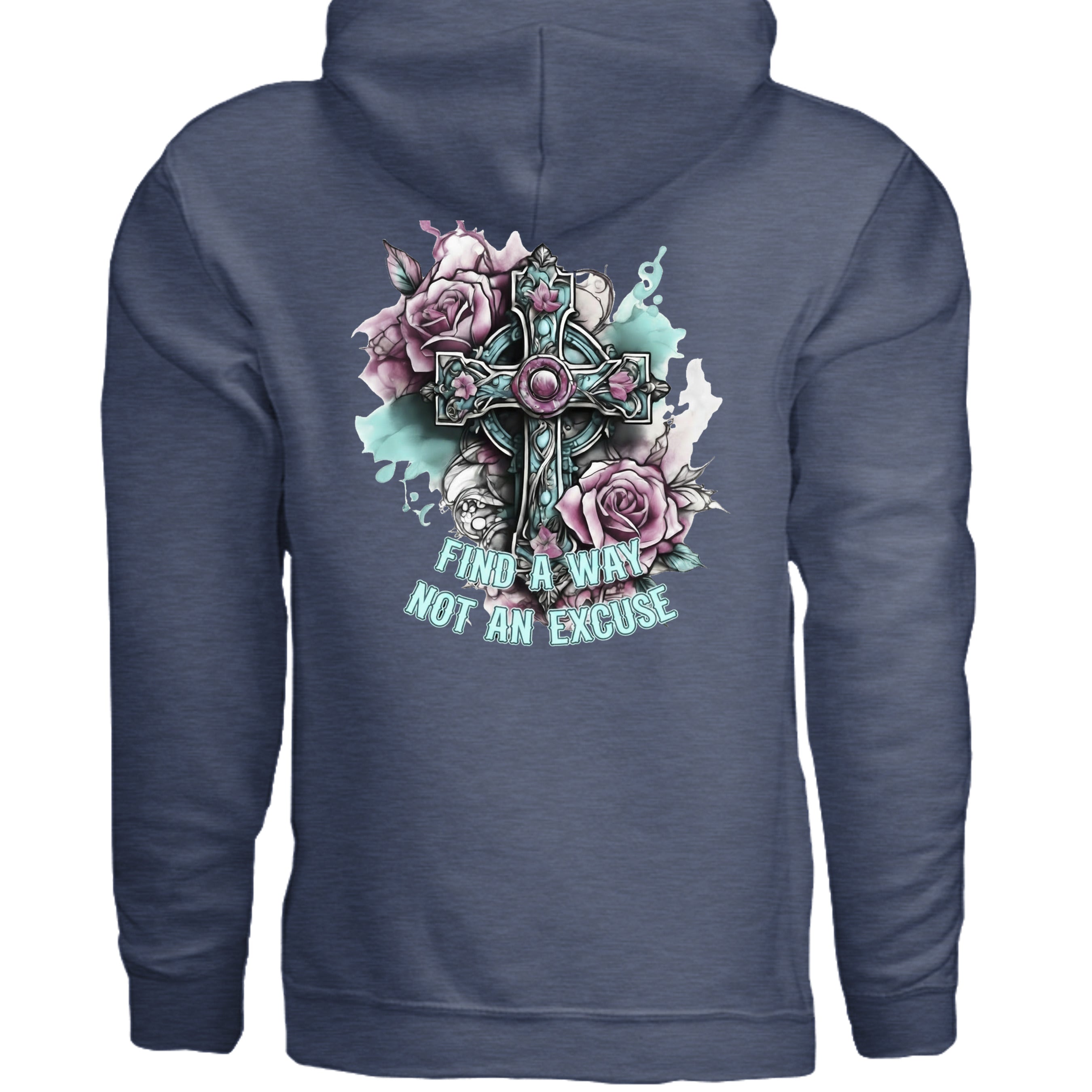 Heather Sport Dark Navy - G185 - BACK