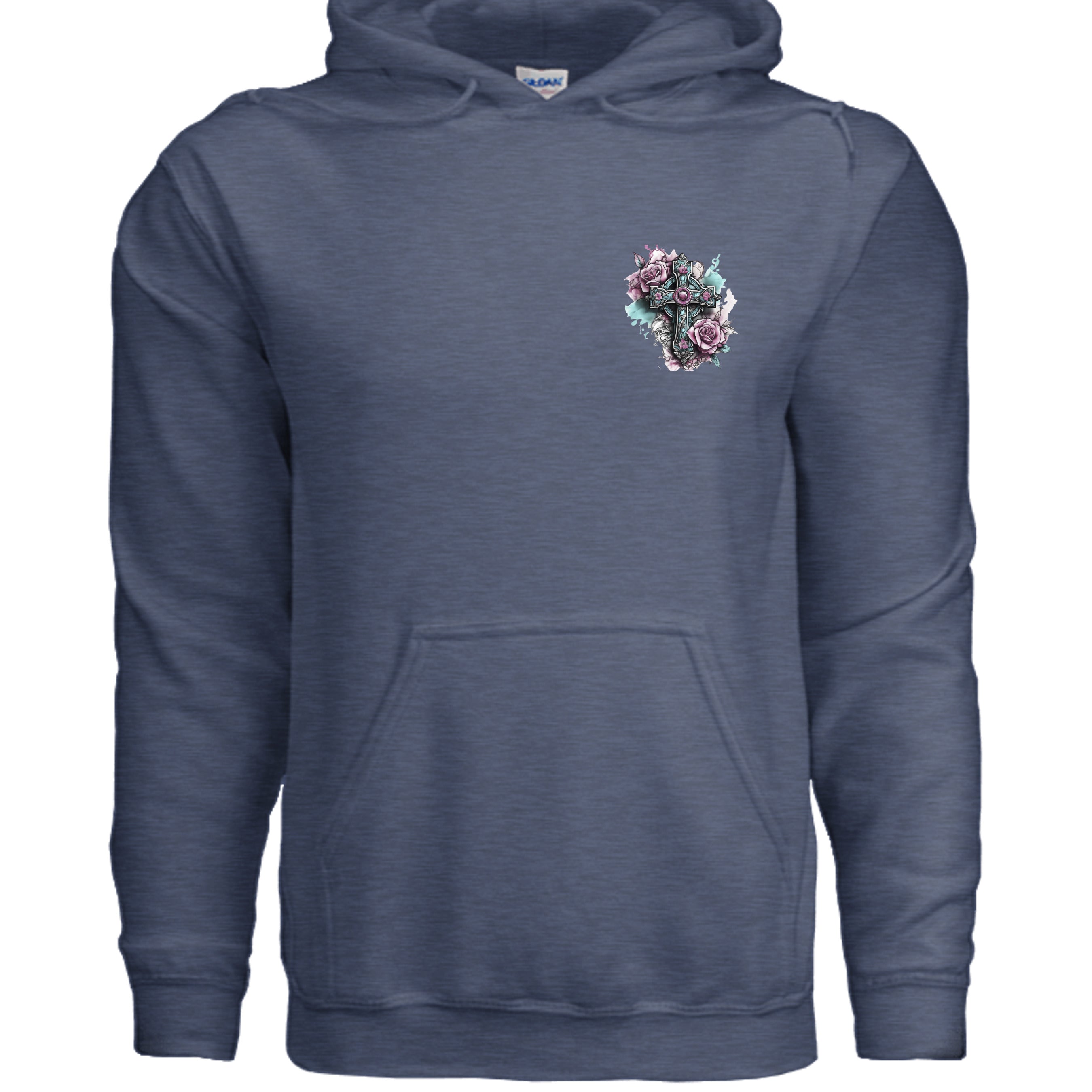 Heather Sport Dark Navy - G185 - FRONT