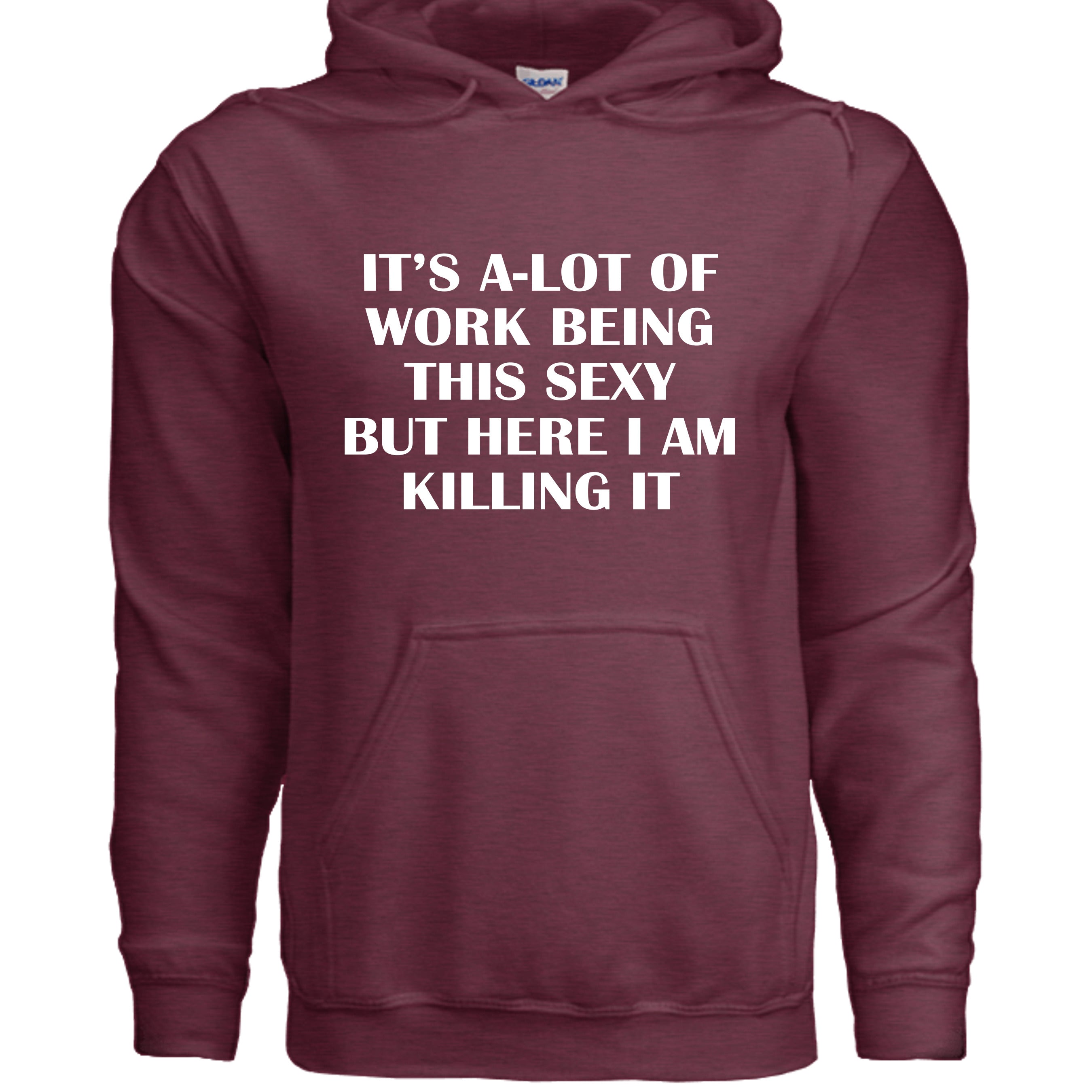 Heather Sport Dark Maroon - G185 - FRONT