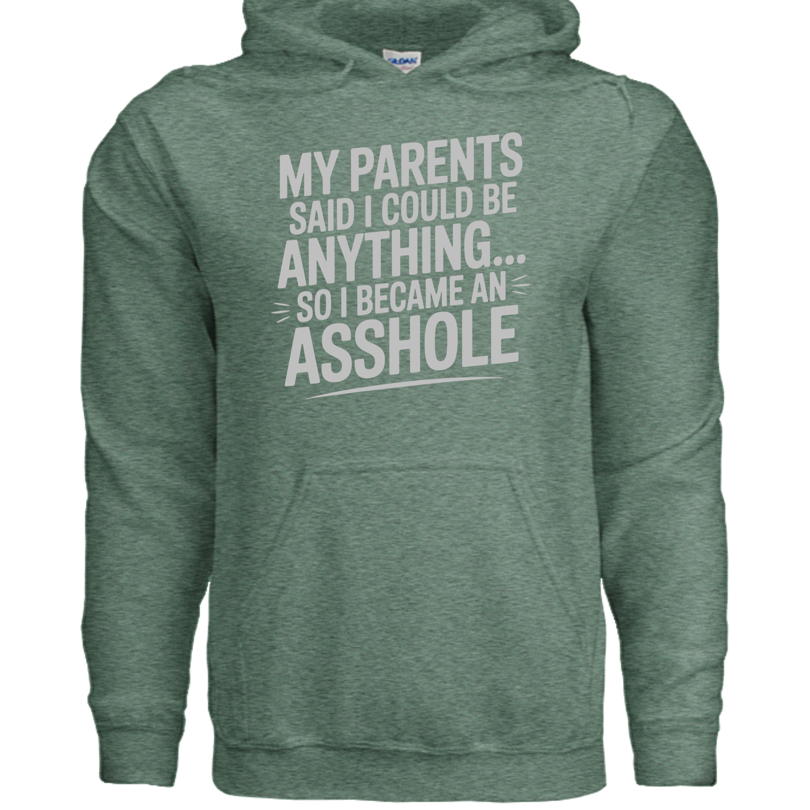 Heather Sport Dark Green - G185 - FRONT