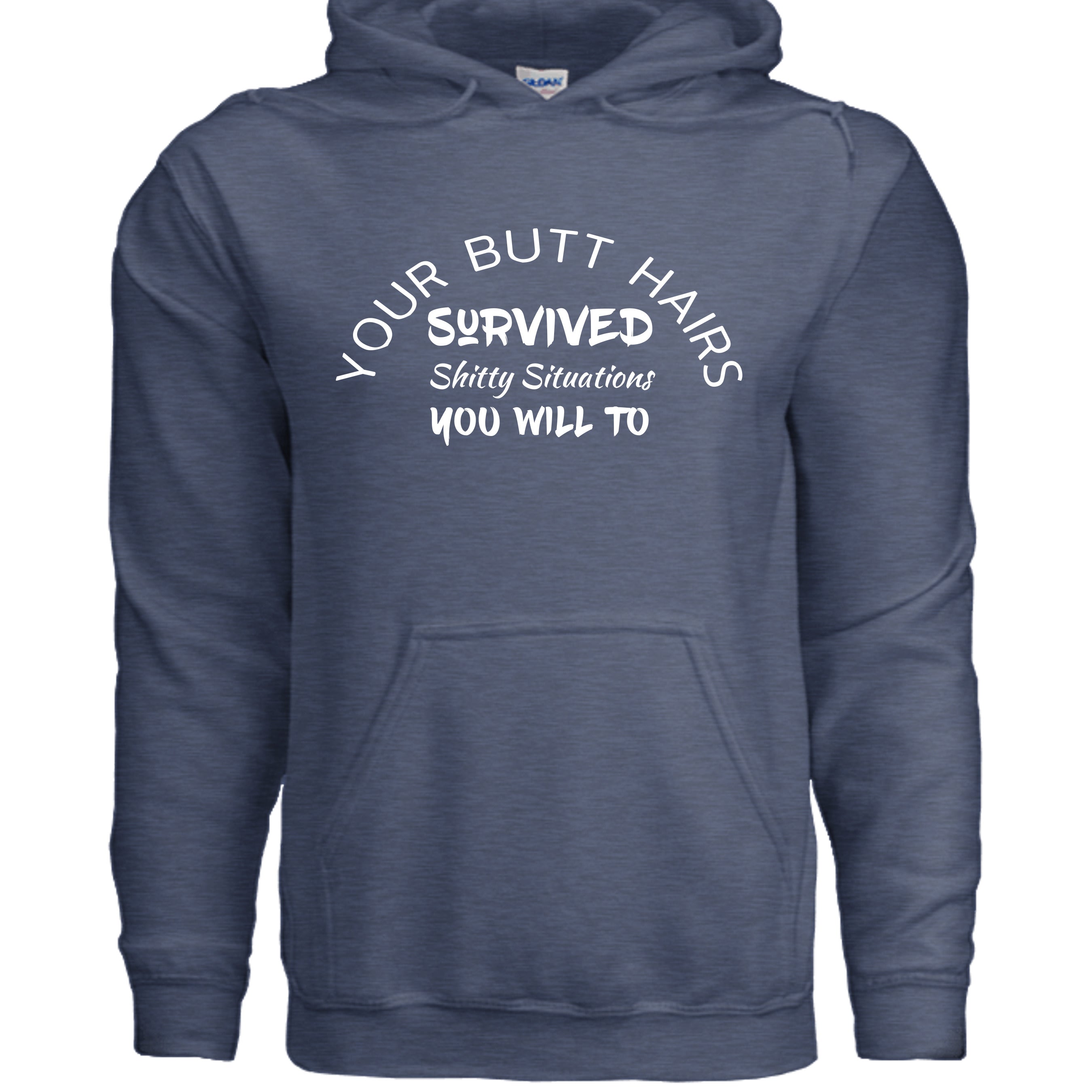 Heather Sport Dark Navy - G185 - FRONT