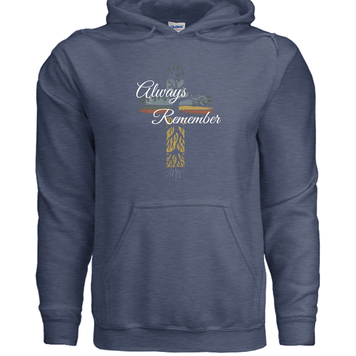 Heather Sport Dark Navy - G185 - FRONT