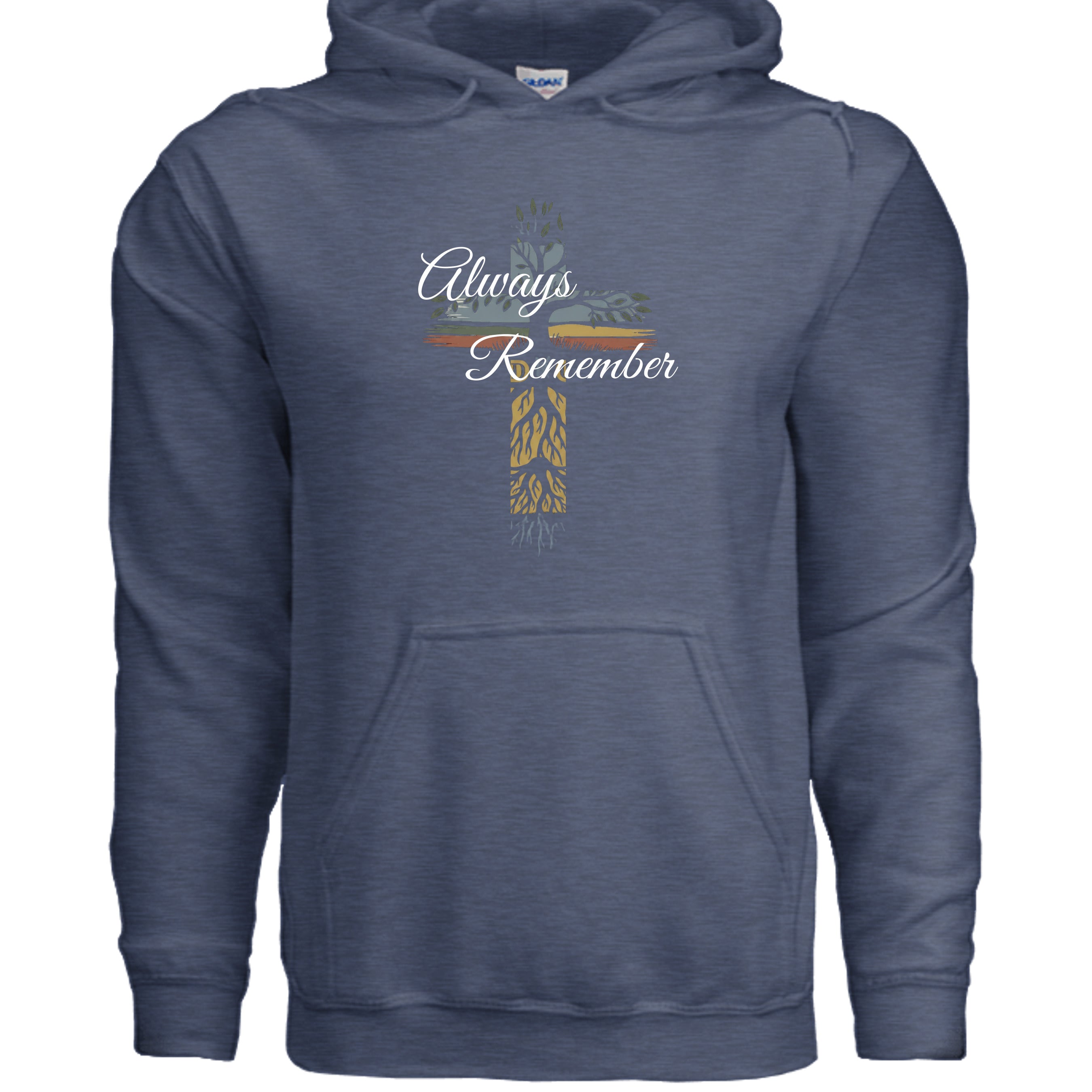 Heather Sport Dark Navy - G185 - FRONT