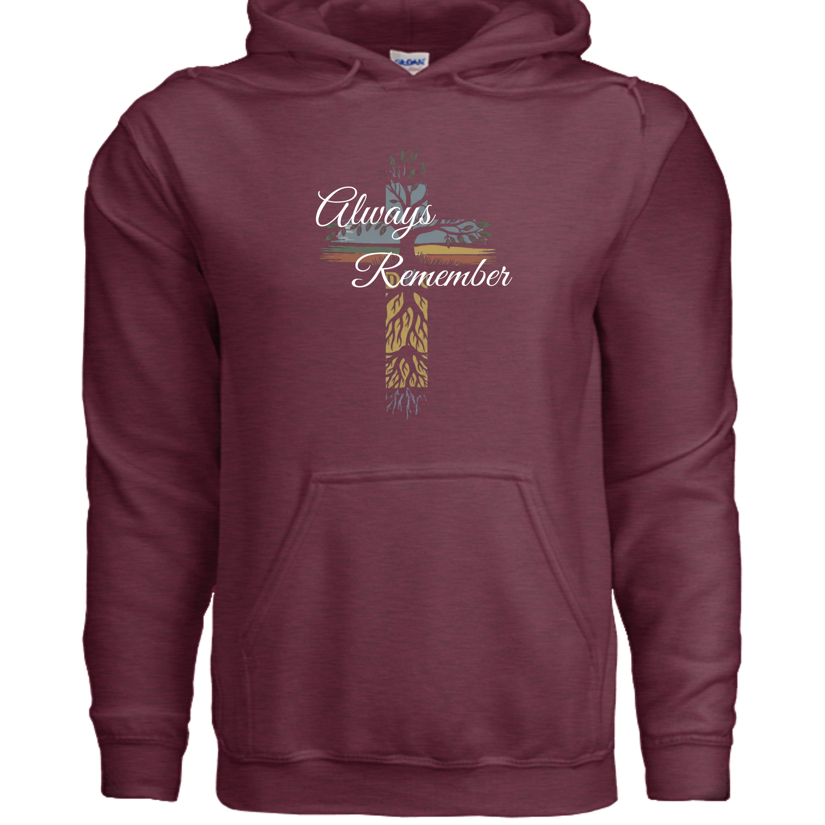 Heather Sport Dark Maroon - G185 - FRONT