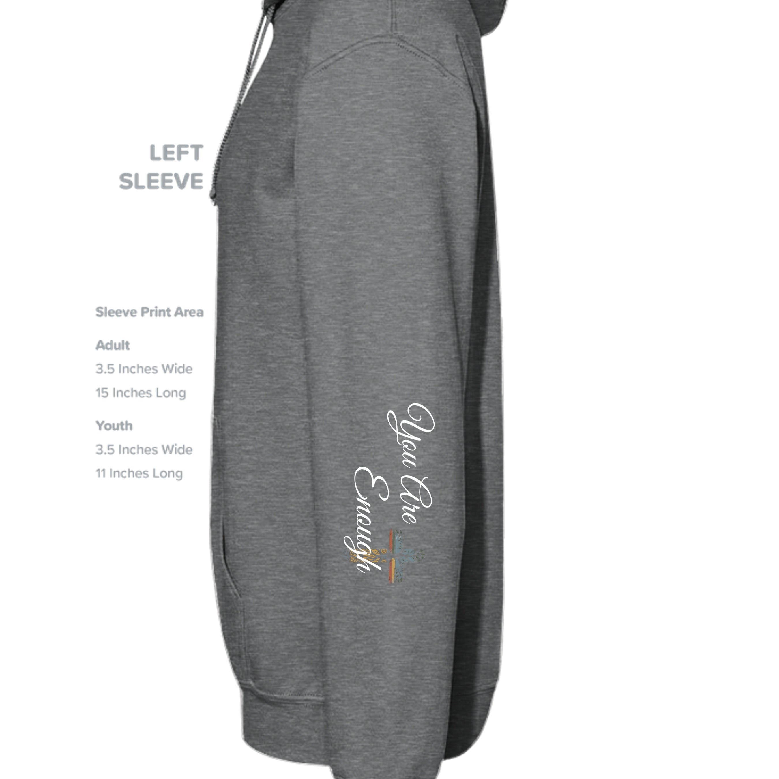 Fan Charcoal Heather - G185 - SLEEVE_LEFT