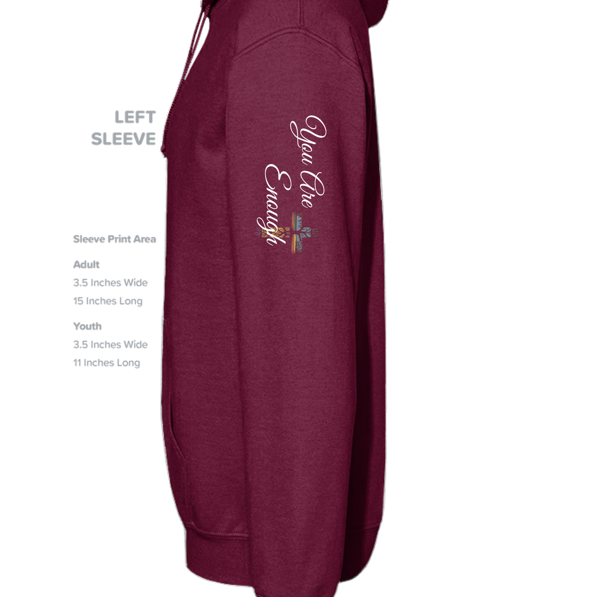MAROON - G185 - SLEEVE_LEFT