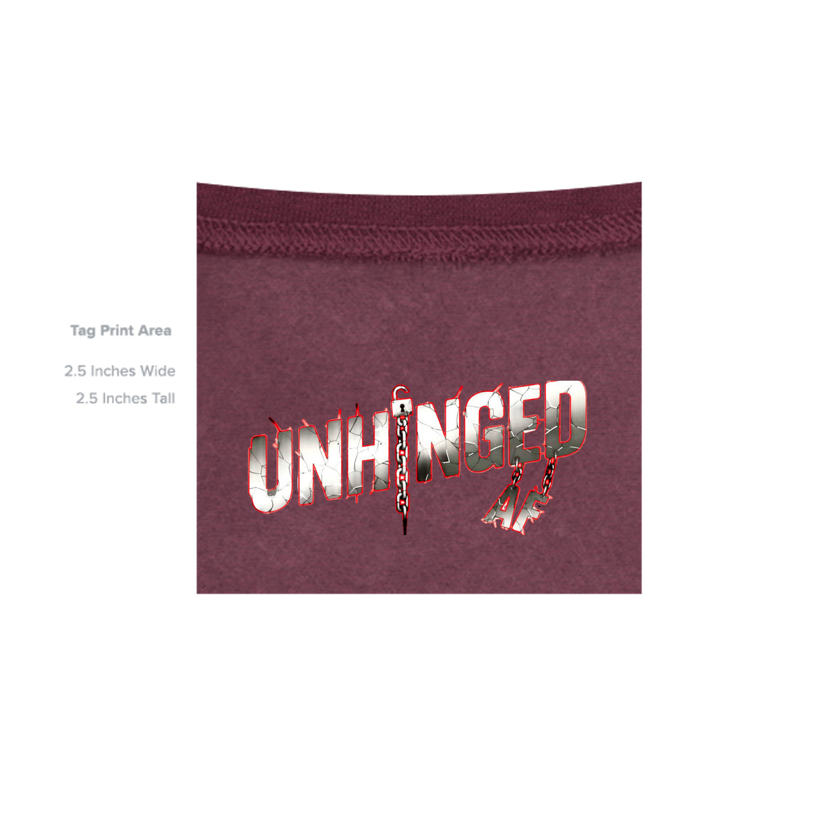 Heather Sport Dark Maroon - G185 - INSIDE_TAG_LINE