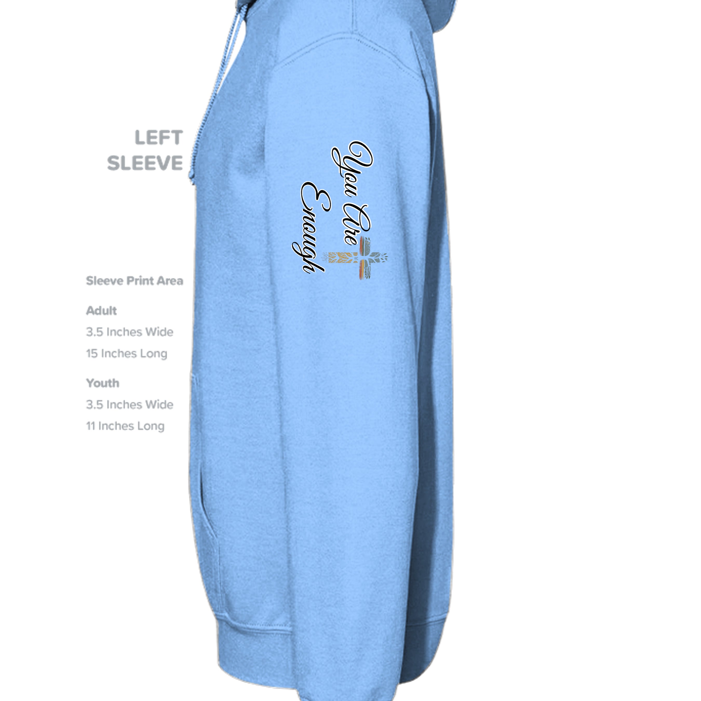 CAROLINA BLUE - G185 - SLEEVE_LEFT