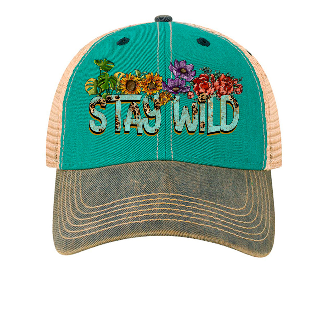 Aqua Blue/ Navy - OFA - FRONT